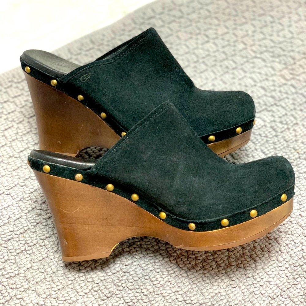 Ugg Suede studded accent mules